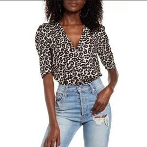 AFRM Alexa Bodysuit in Spring Leopard M  !!As Is!!